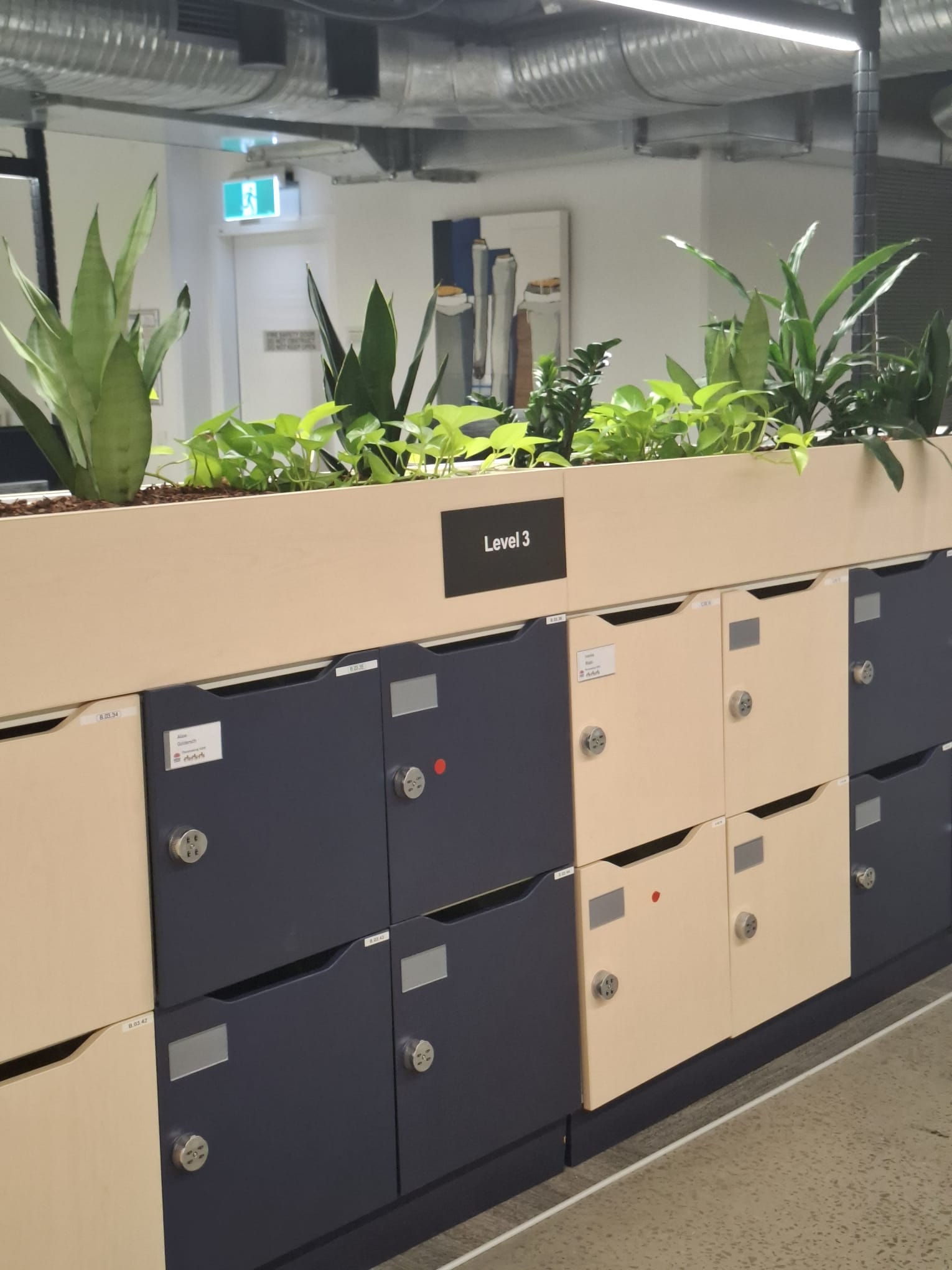 Level 3 Lockers with Planters